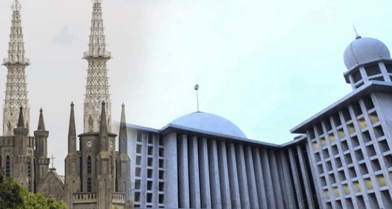 Masjid Istiqlal dan Gereja Katedral Simbol Toleransi Antar Agama